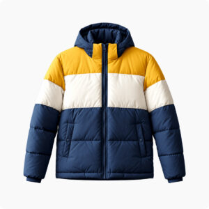 Colorblock Puffer Jacket