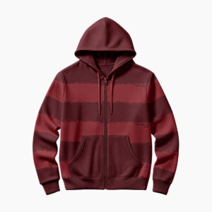 Vintage Stripe Zip-Up Hoodie